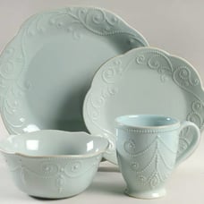 Lenox French Perle Dinnerware in Ice Blue