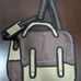 Brown messenger bag [D] Interesting bag Optical illusion bag Shoulder bag