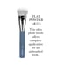 5 Piece Denim Makeup Brush Set with Bag