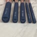 5 Piece Denim Makeup Brush Set with Bag