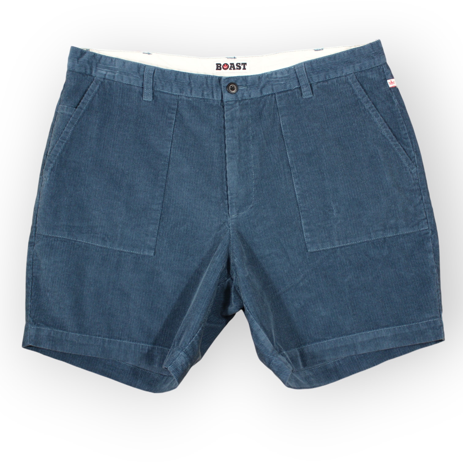 BOAST USA Mens 40 Patch Pocket Corduroy Short Blue NWT 7 FREE SHIPPING