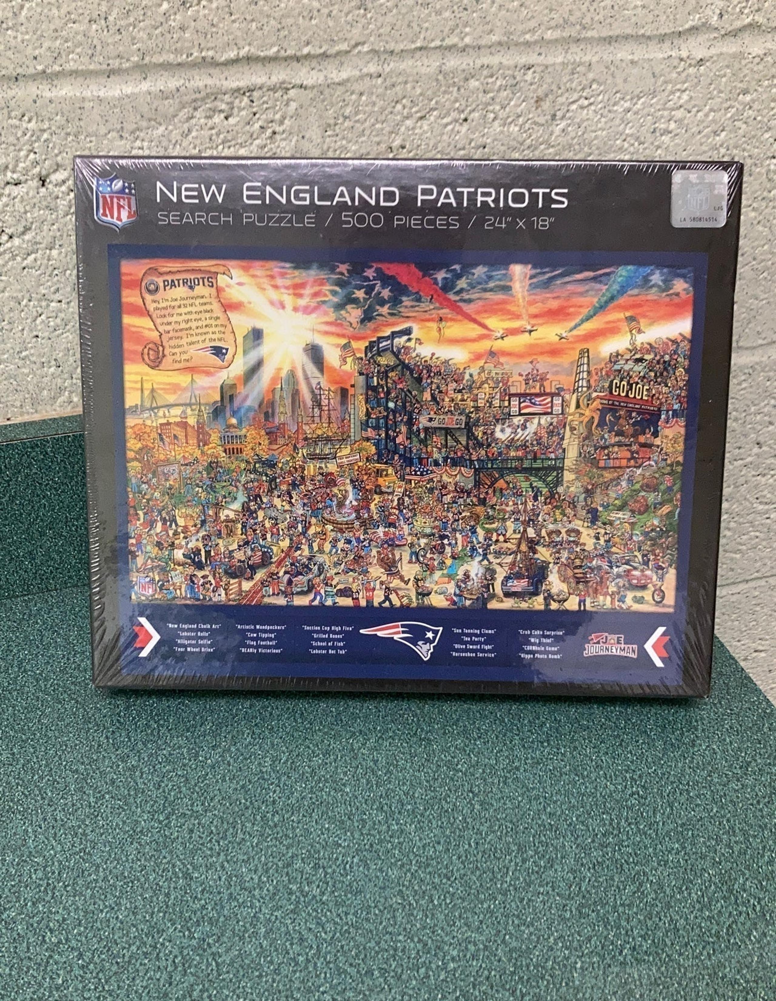 New England Patriots Joe Journeyman 500 Piece Jigsaw Puzzle New Sealed - NFL