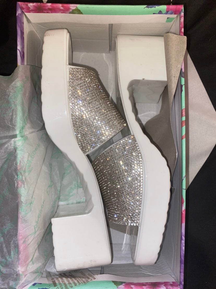 rhinestone barbie inspo heels