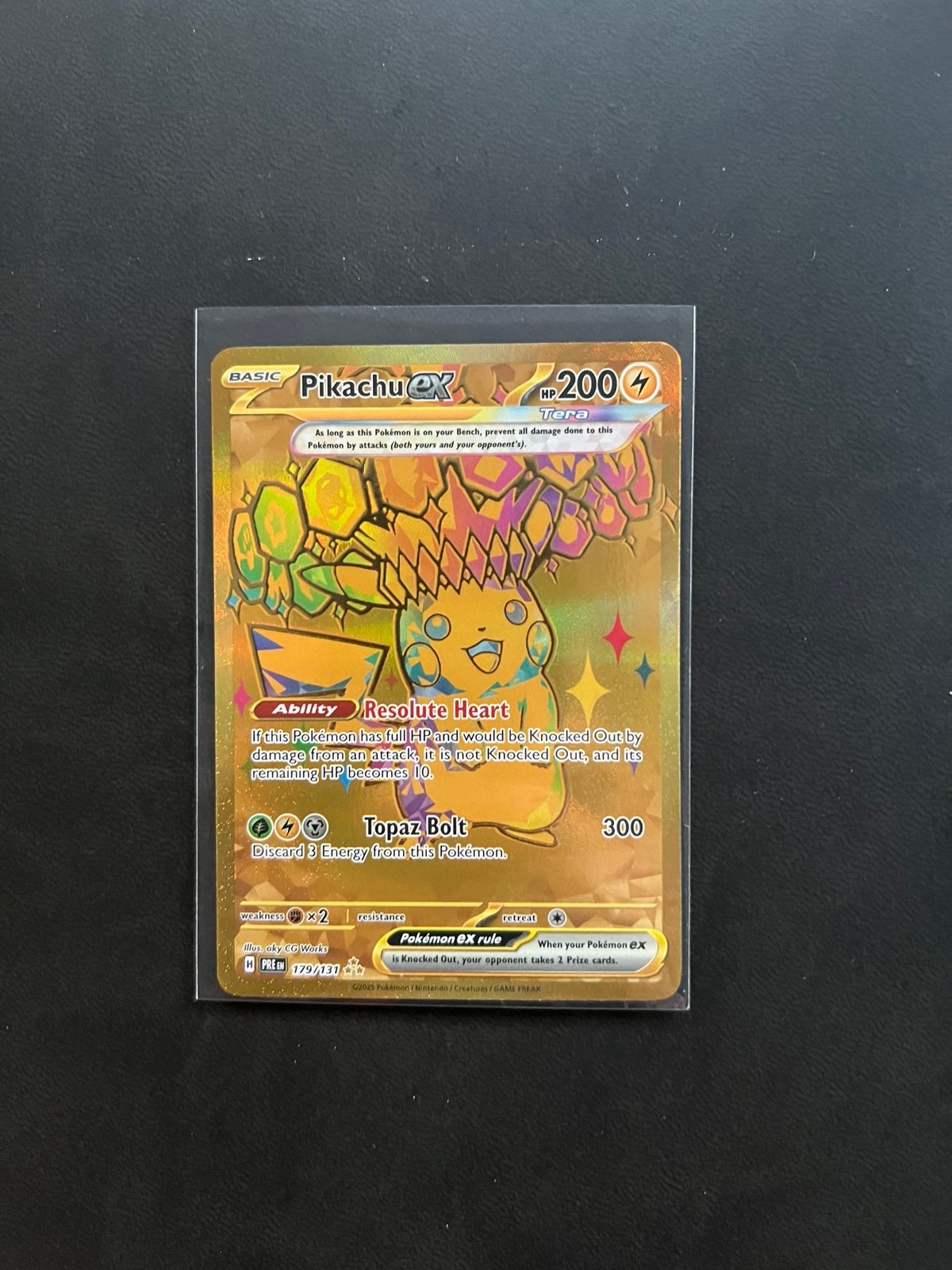 Gold Pikachu ex - Prismatic Evolutions