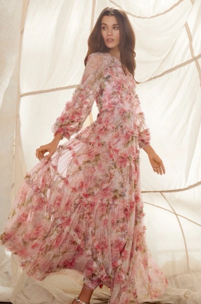Summer Song Diamond Ruffle Gown Needle & Thread