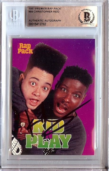 Christopher Reid Signed Autographed Trading Card 1991 Kid N' Play #48 BAS 782