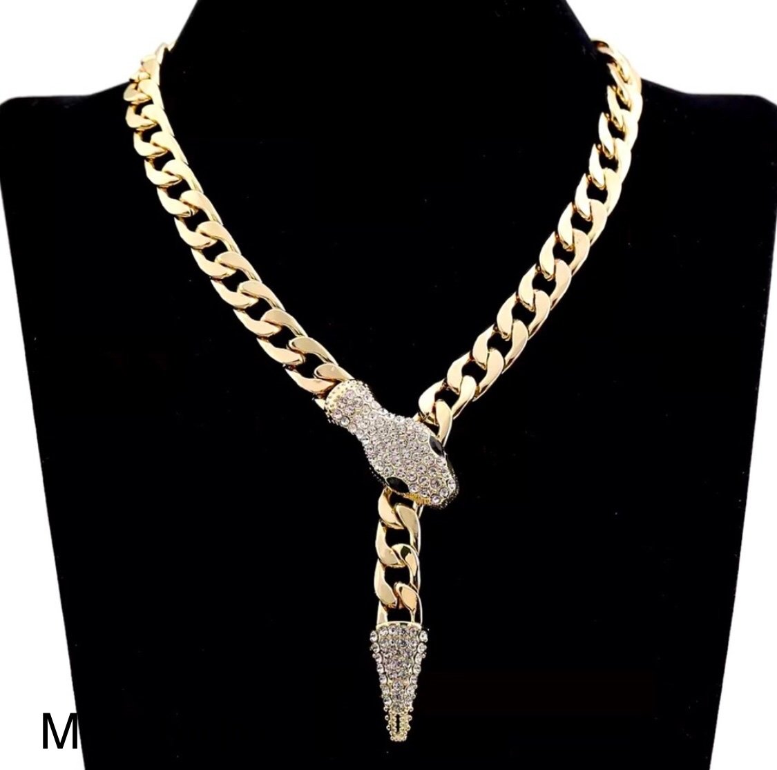 ✨Chunky Snake Cuban Lariat Necklace✨