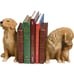 Sandicast Golden Retriever Bookends Hand-Cast Hand Painted NEW
