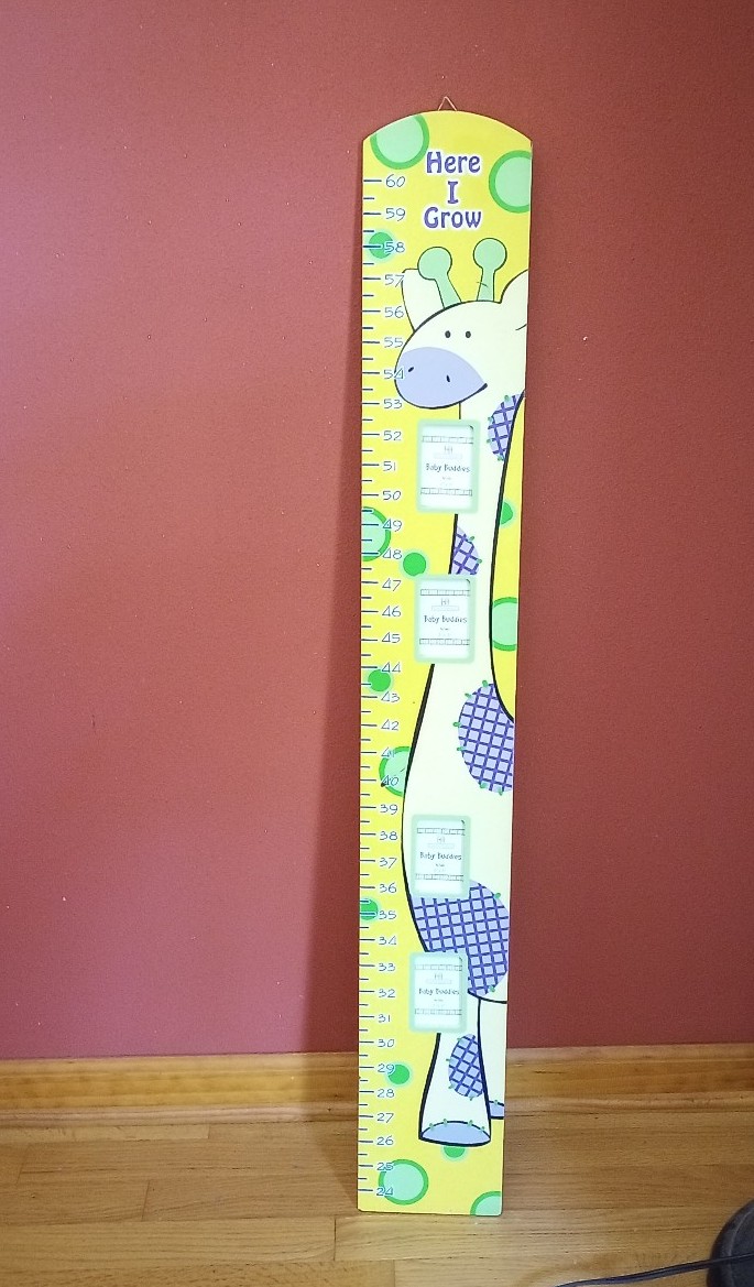 Growth Chart Wall Hanging Here I Grow chart