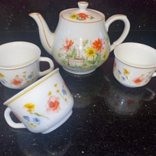 Tea pot and cups set