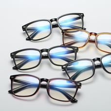 Transparent Computer Glasses Big Frame Anti Blue Li