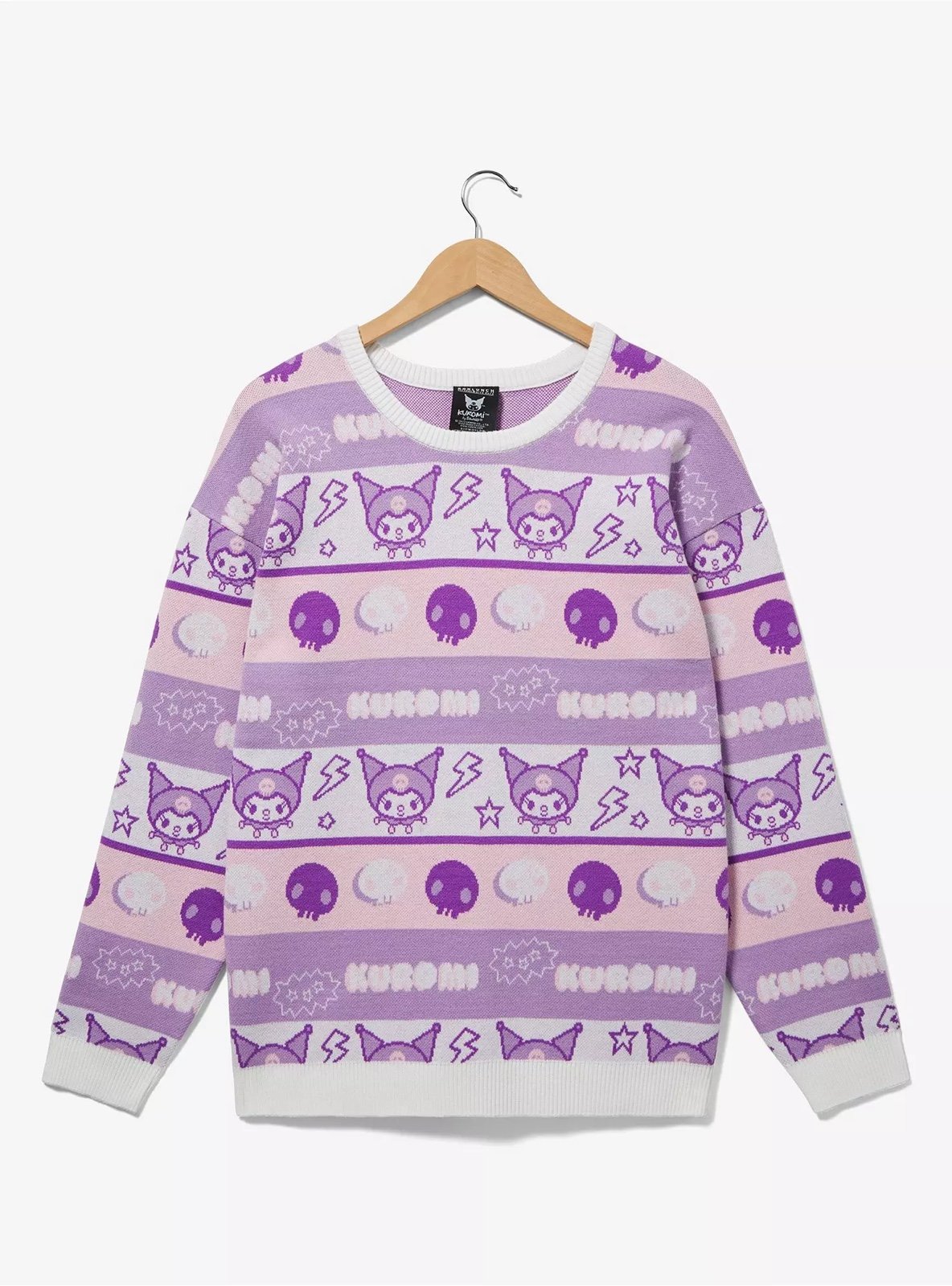 Sanrio Kuromi Women's Holiday Sweater - BoxLunch Exclusive Hello Kitty