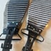 Black diamond skins Glidlite mohair mix Striped for uphill ski 59” adjustable.