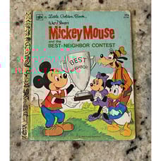 Mickey Mouse and the Best Neighbor Contest A Little Golden Book 1977 Disney