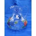 Lead Crystal Romanian Handcrafted Colorful Fruit and Floral 10 Cup Pitcher