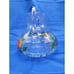 Lead Crystal Romanian Handcrafted Colorful Fruit and Floral 10 Cup Pitcher