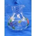 Lead Crystal Romanian Handcrafted Colorful Fruit and Floral 10 Cup Pitcher