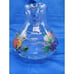 Lead Crystal Romanian Handcrafted Colorful Fruit and Floral 10 Cup Pitcher