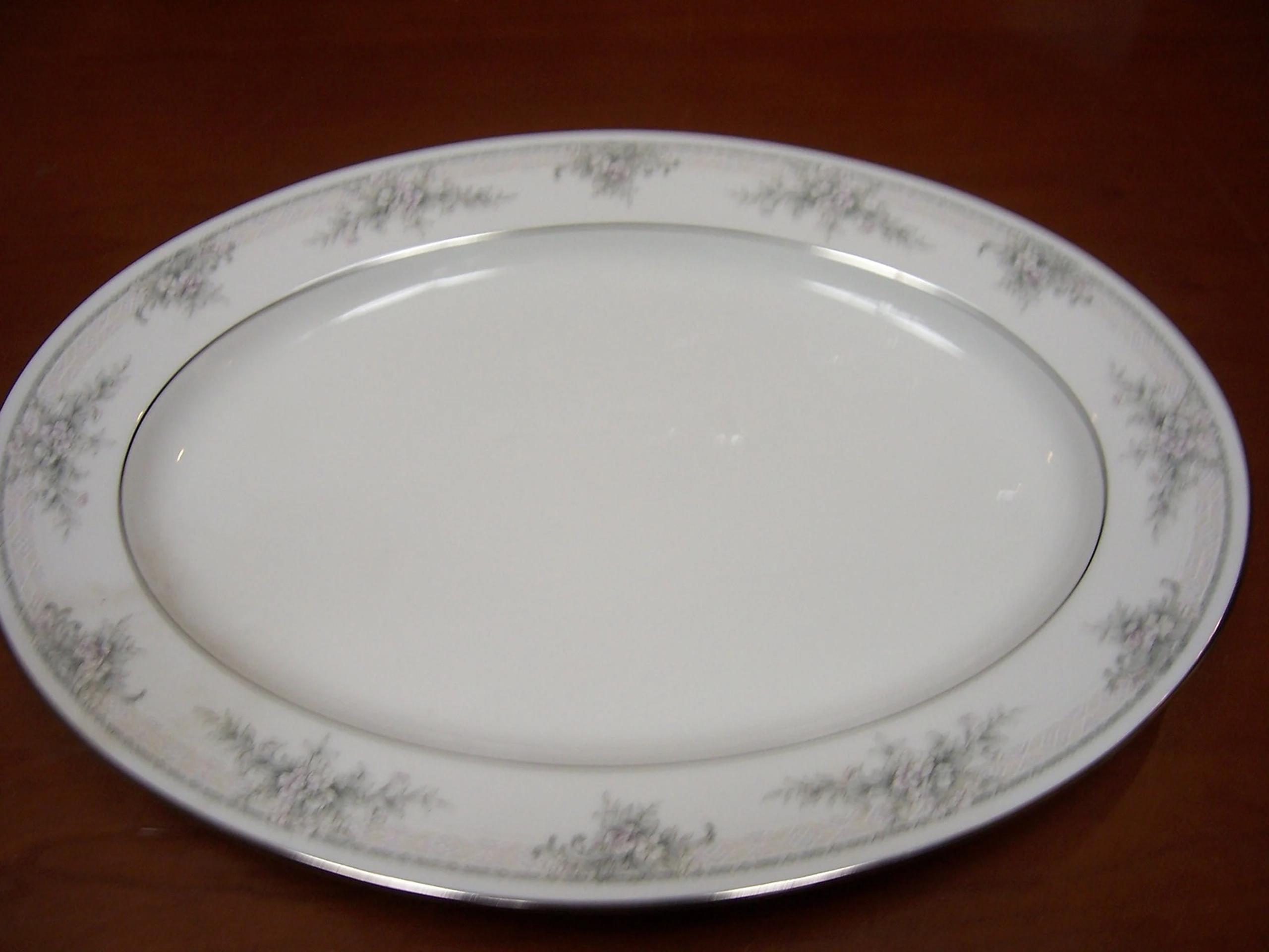 13" Oval Serving Platter -  Sweet Leilani - by NORITAKE