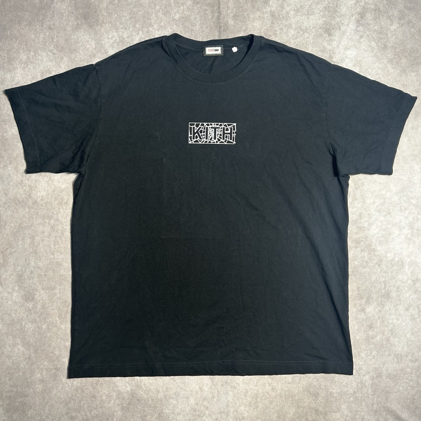 ★入手困難★Marvel X Kith Spider-Man Web Logo Tee Kith Marvel Spider-Man Amazing Spider-Man Tee White Men's