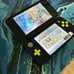 New Nintendo 2DSLL Green x Black w (Hand Grip/Clear Shell/Case/Screen Protector)
