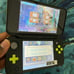 New Nintendo 2DSLL Green x Black w (Hand Grip/Clear Shell/Case/Screen Protector)