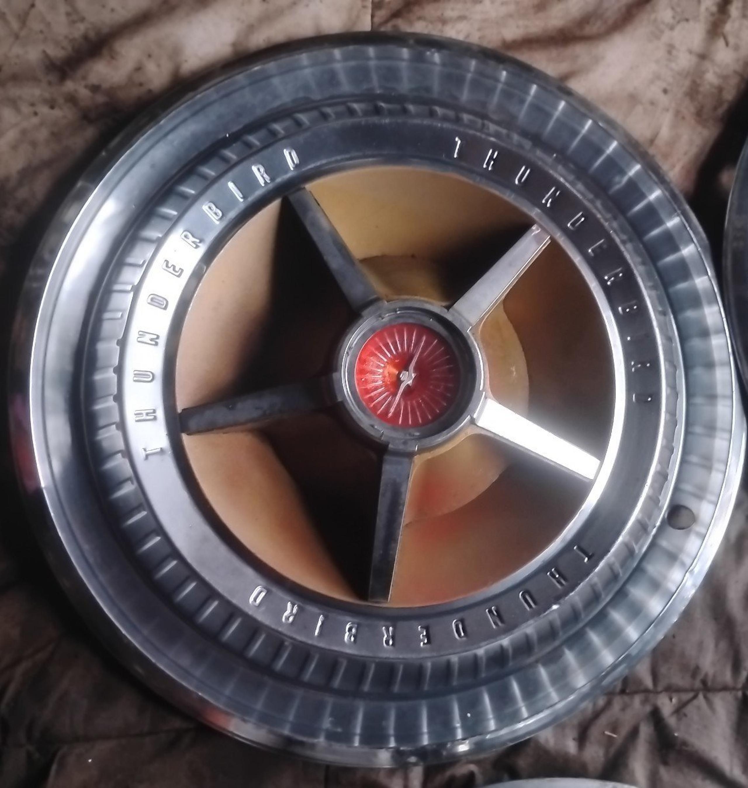 Complete Set (4) of 1966 Ford Thunderbird Hubcaps
