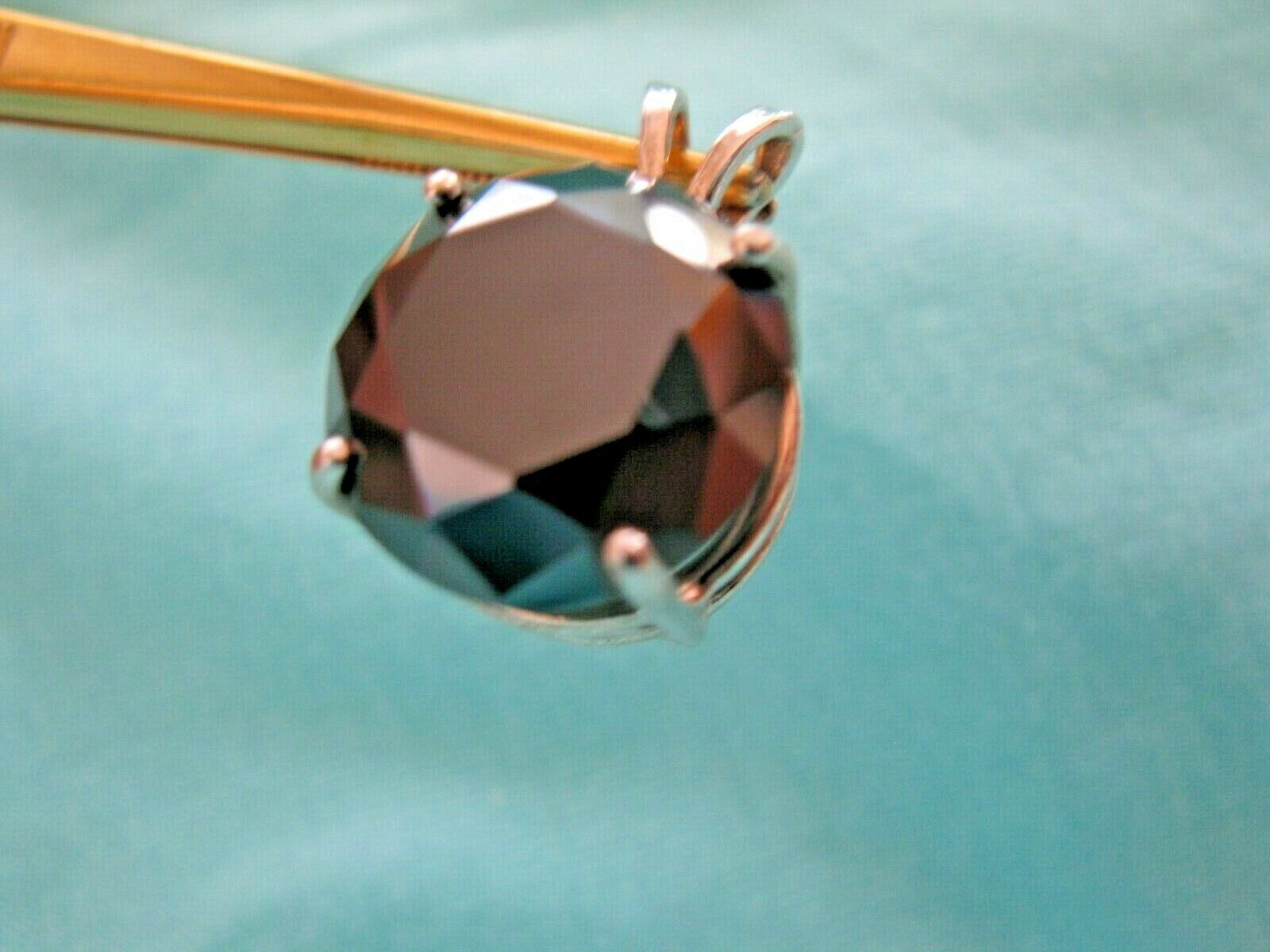 13.50ct REAL NATURAL BLACK DIAMOND NECKLACE*CERTI FICATE*FREE DIAMOND TESTER