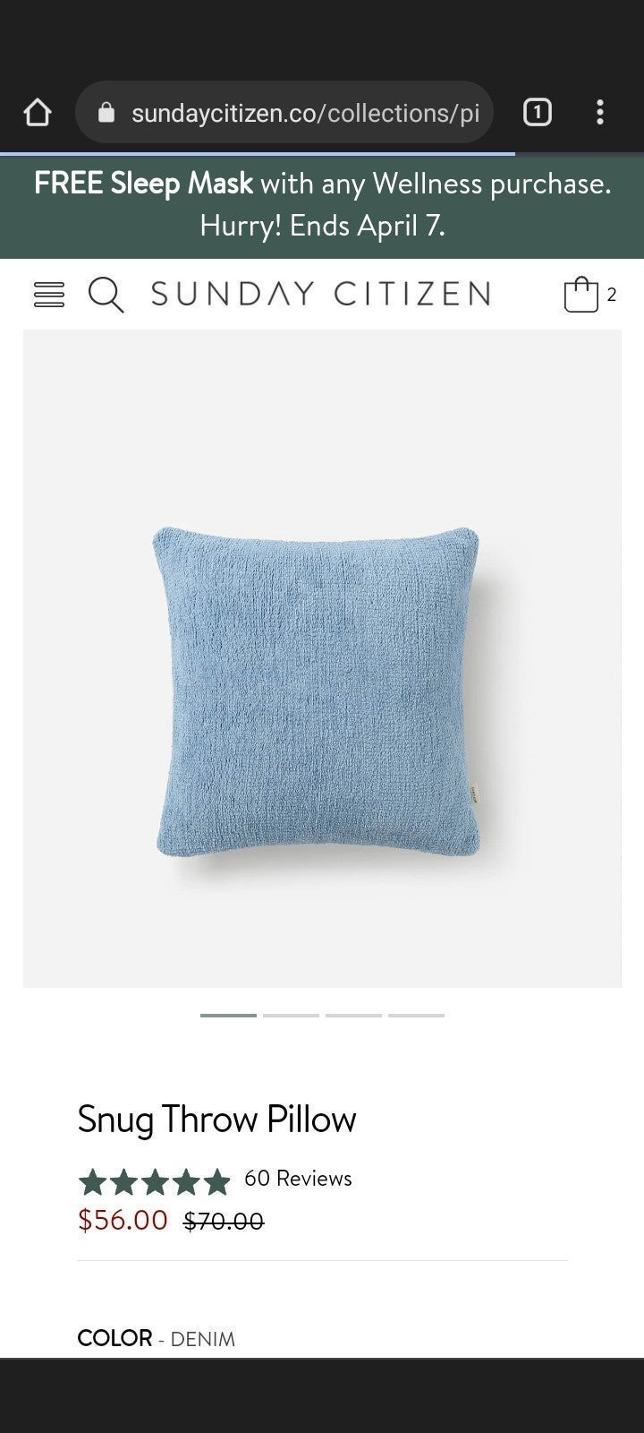 Sunday citizen snug throw pillow