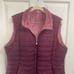 New Women Free Country Fleece Inside. Magenta Puffer Zip Vest. Sz.L. Sleeveless