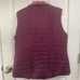 New Women Free Country Fleece Inside. Magenta Puffer Zip Vest. Sz.L. Sleeveless