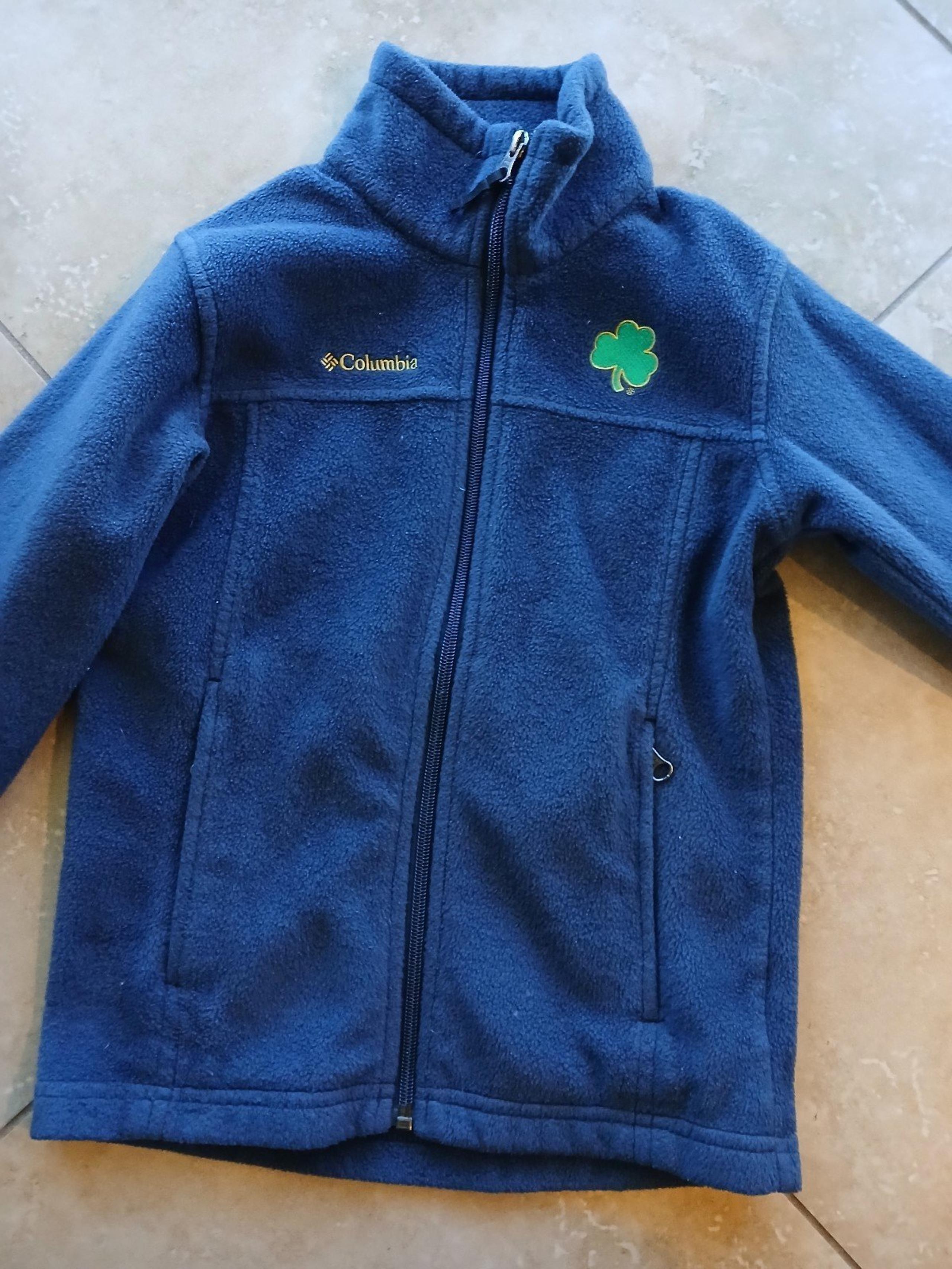 NWOT Columbia Boys Navy Irish Shamrock Jacket Small 6 7