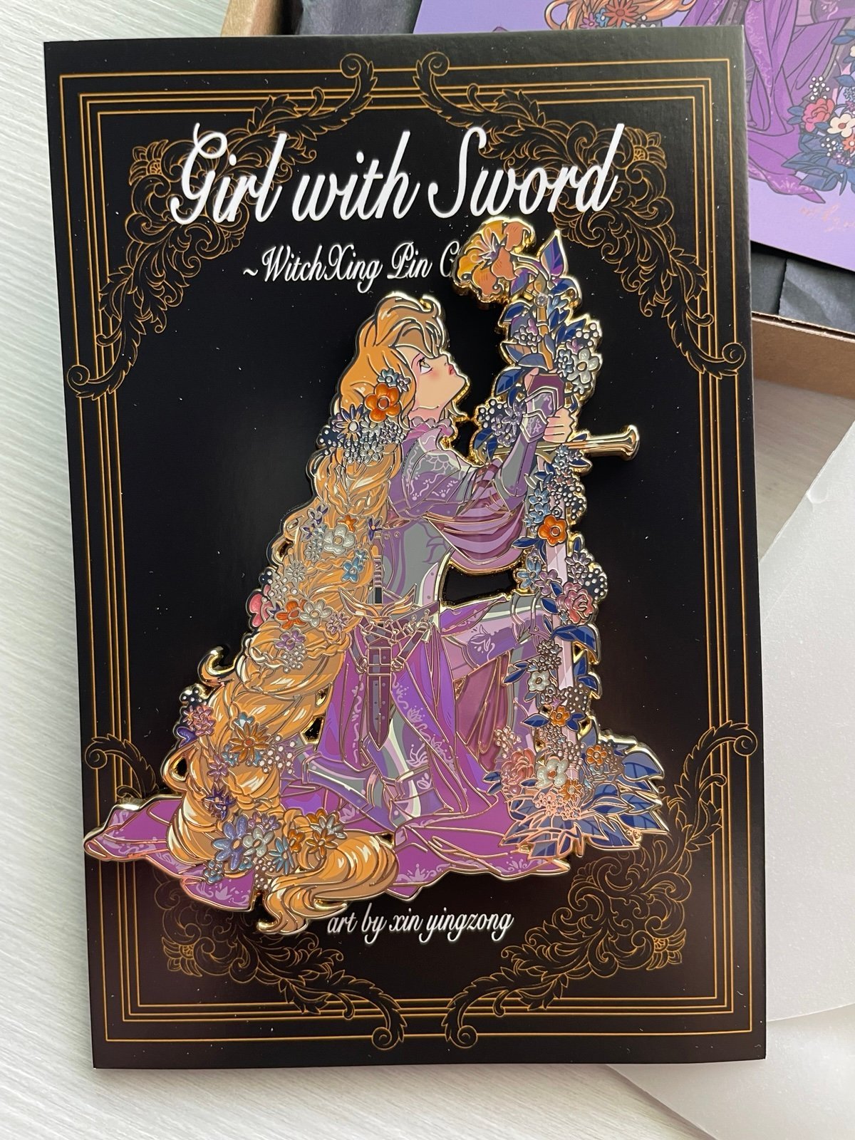 Witchxing Rapunzel Girl With Sword Pin New