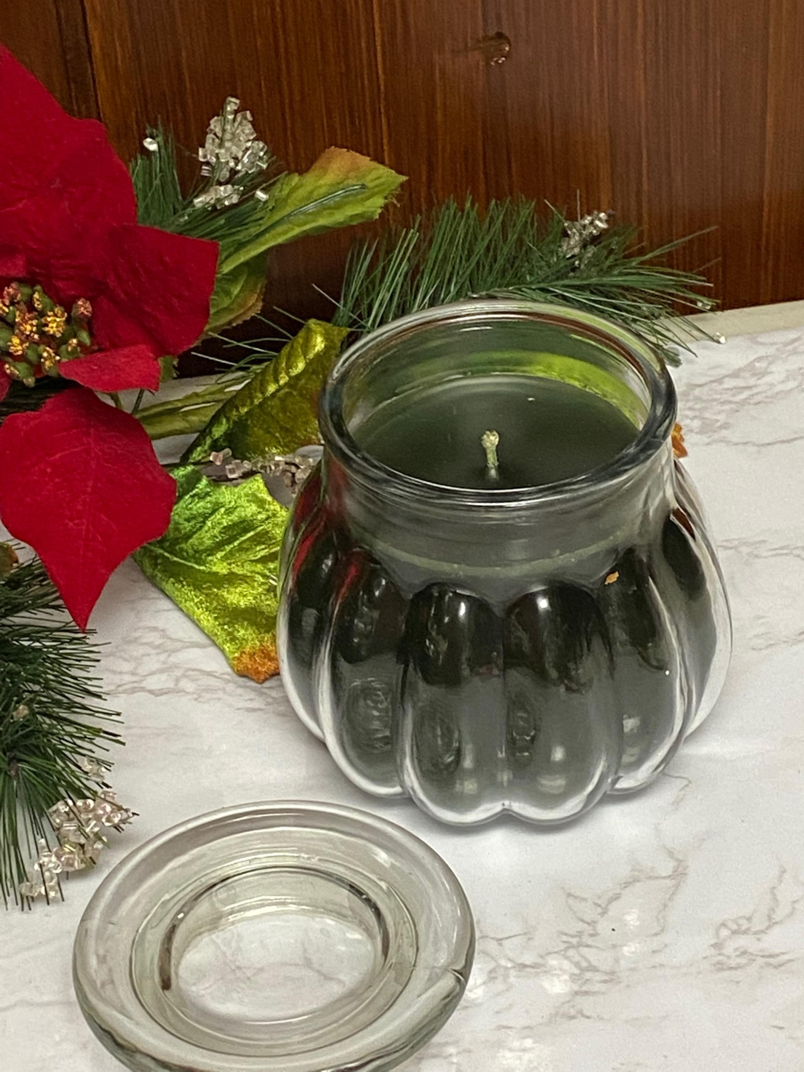 HOME INTERIORS ICE & EVERGREEN CONTEMPO CANDLE