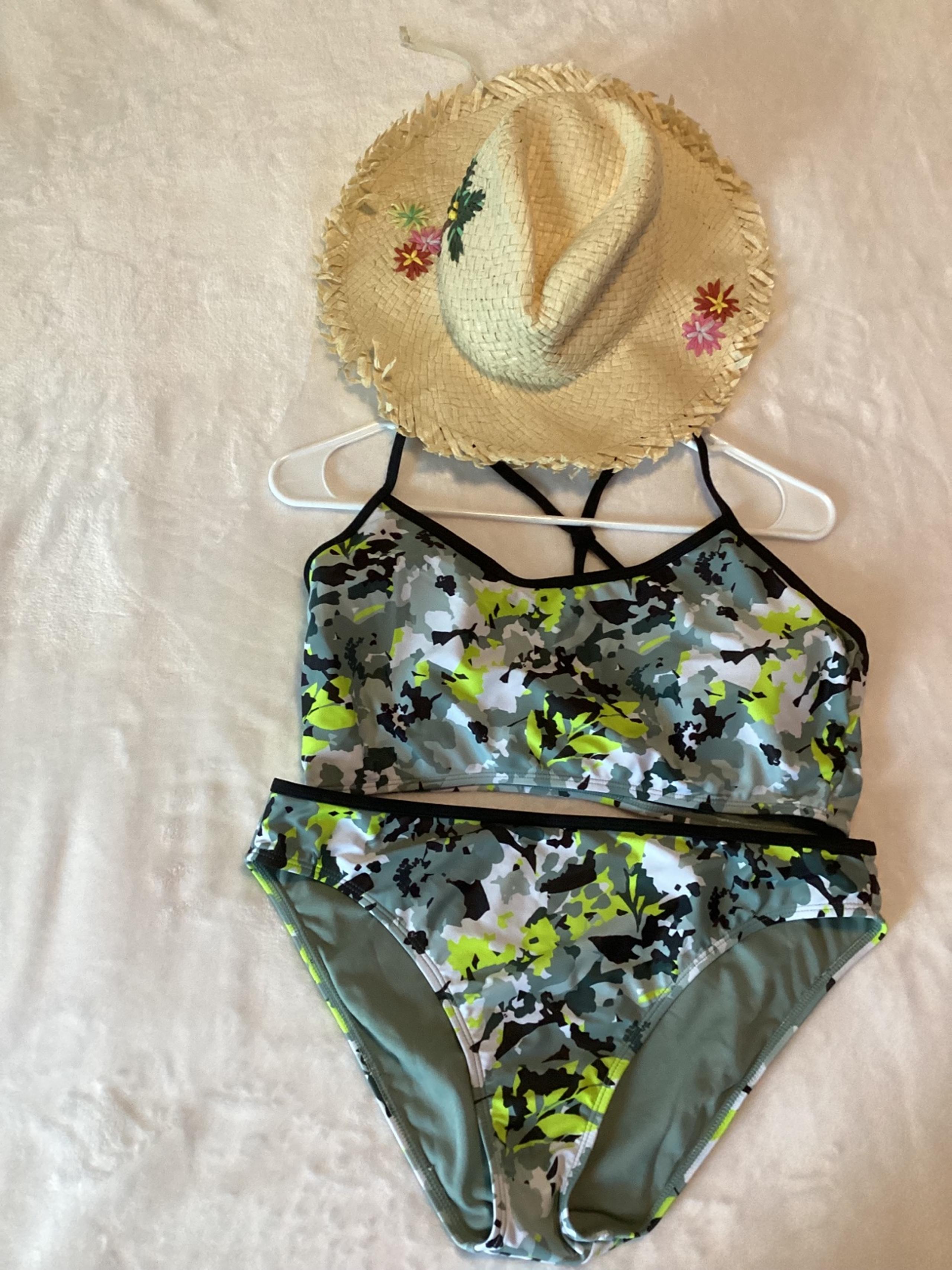 Reebok  women’s Green and Black Sporty Bikini