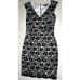 NWT 6 New French Connection Lace Dress Black White Womens Flowers SS Lined Sheat