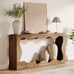 63 Inches Farmhouse Console Table with Storage