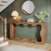63 Inches Farmhouse Console Table with Storage