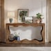 63 Inches Farmhouse Console Table with Storage
