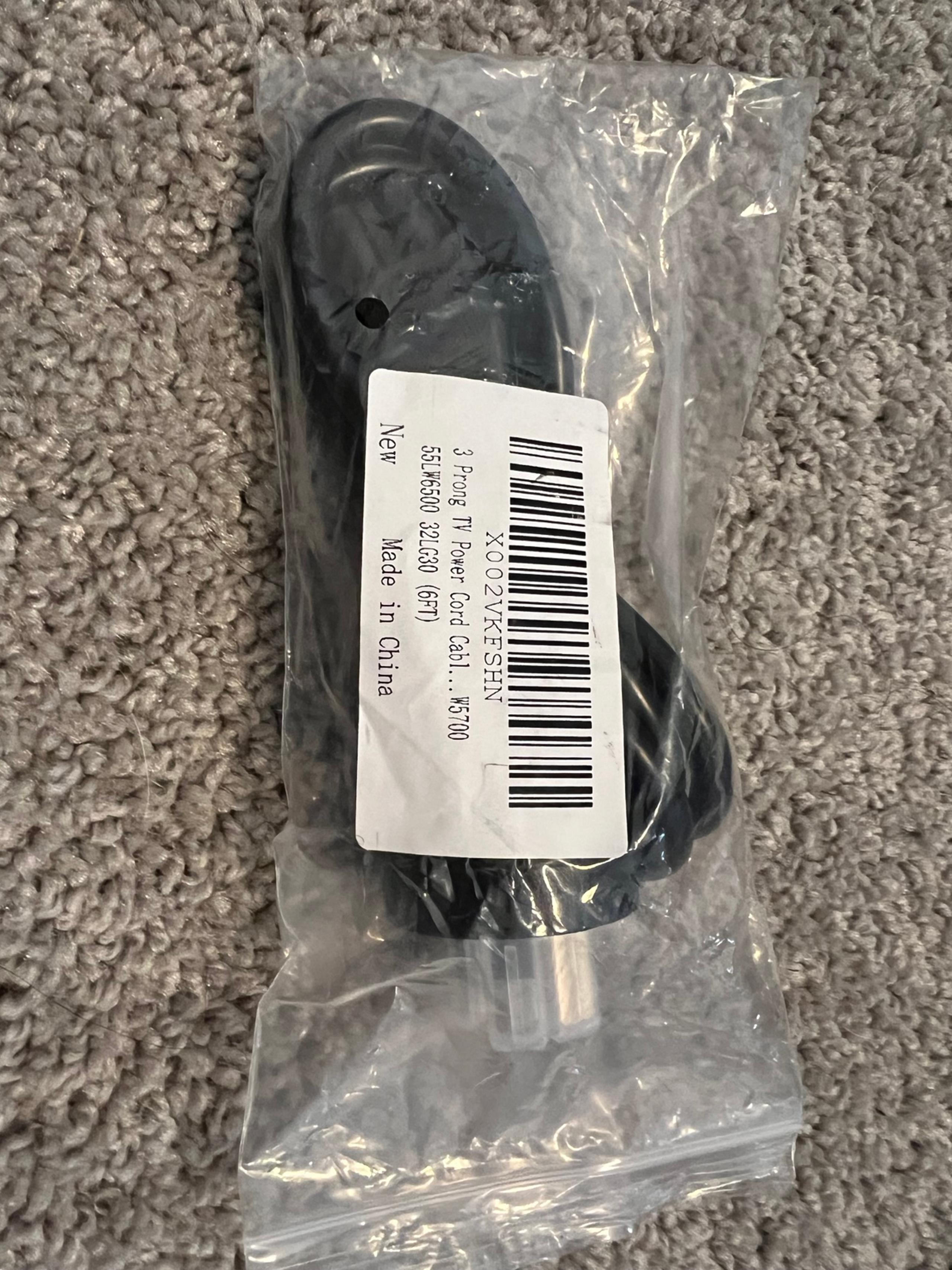 3 prong tv power cord