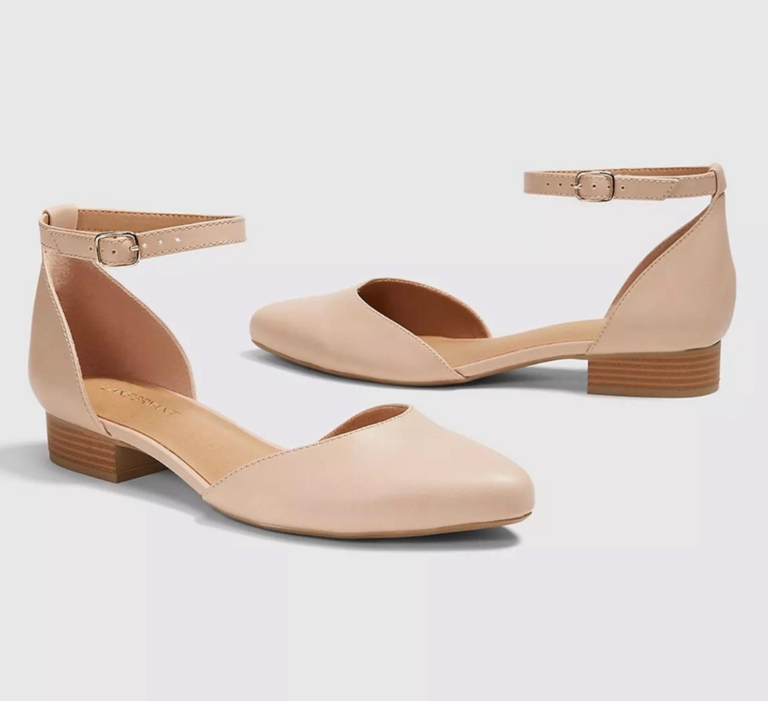 Lane Bryant Nude Dream Cloud Ankle Strap Sandals 9W