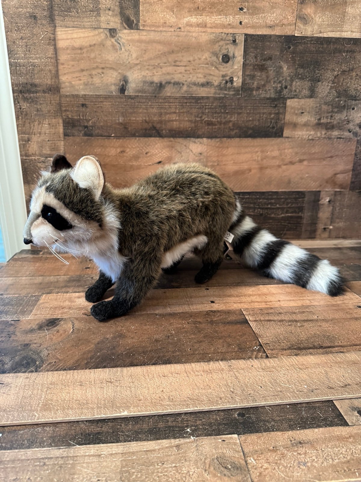 NWT Hansa Raccoon Standing Plush Large Realistic
