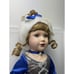 Genuine Porcelain Doll Adrianna Victorian Garden Brass Key collectible 16 Tall