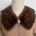 Genuine 1950s Mink / Beaver? Fur Neck Collar Vintage Coat Accessory