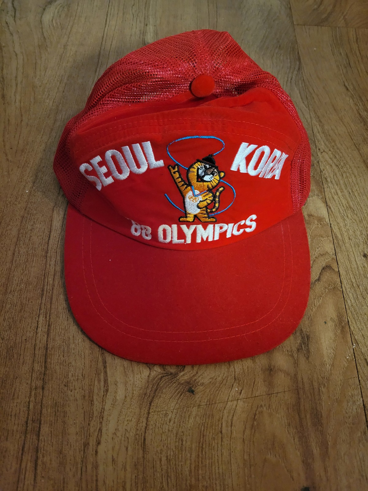 Vintage 1988 Seoul Olympics Korea Mesh Snapback Cap Hat