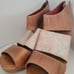 Bed Stu JESSIE Wedge Sandal Shoes Leather Jasper Multi Lux/Tan Rustic NWOT