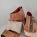 Bed Stu JESSIE Wedge Sandal Shoes Leather Jasper Multi Lux/Tan Rustic NWOT