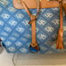 Vintage Light Blue Dooney & Bourke Shoulder Handbag
