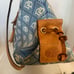 Vintage Light Blue Dooney & Bourke Shoulder Handbag
