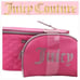 Juicy Couture Rhinestone Logo Heart Printed Velour 2PC Teavel Traincase